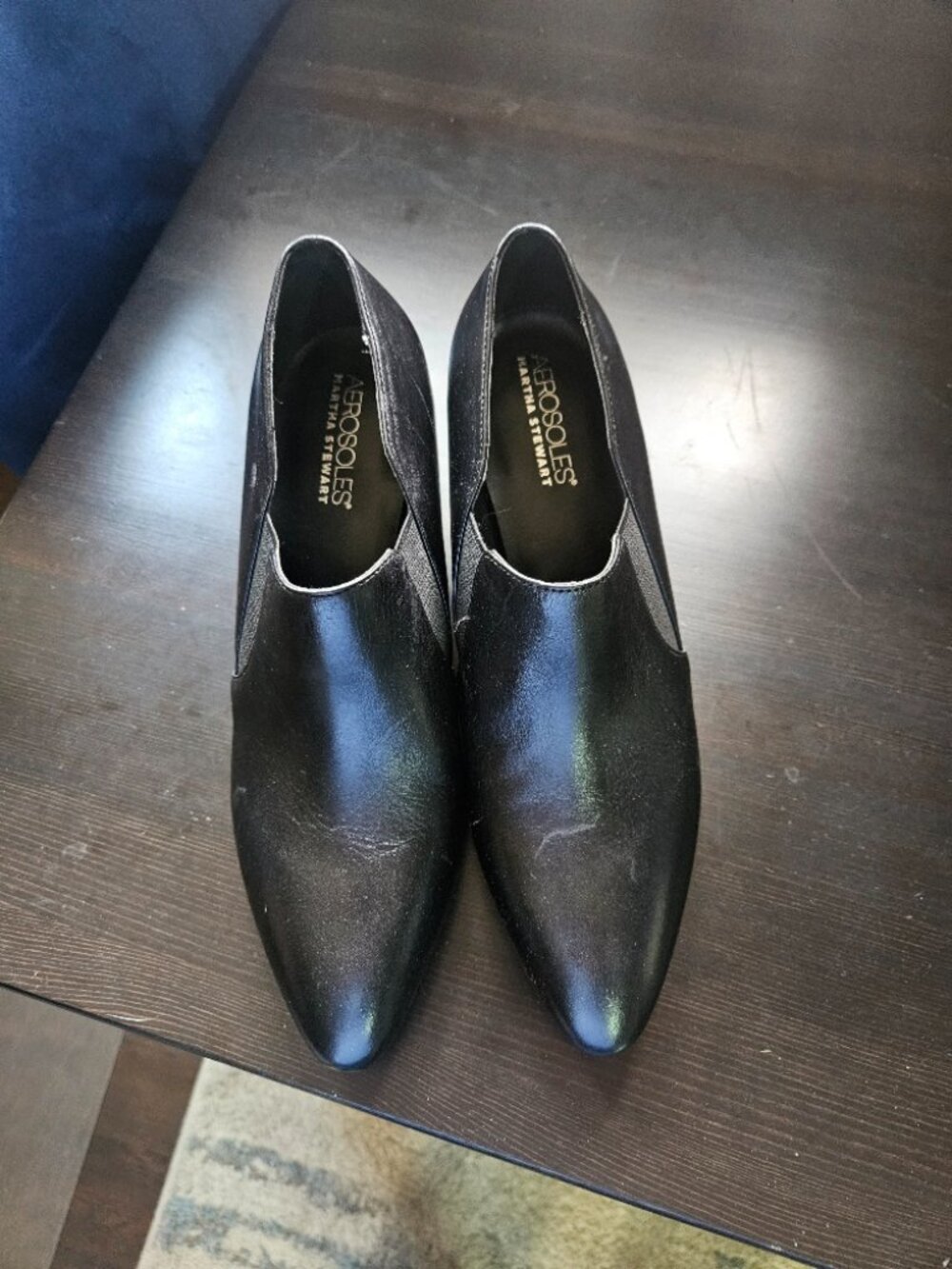 Martha Stewart Black Aerosoles Ankle Boots